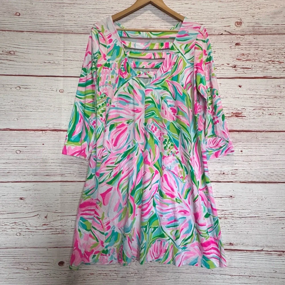 Lilly Pulitzer Ophelia Swing Dress in Multi Croc My World Sz M